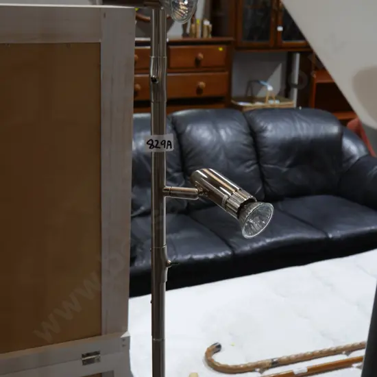 Twin spotlight floor lamp