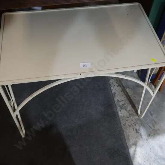 Glass top coffee table
