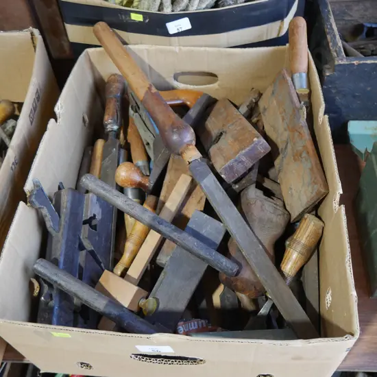 Assorted woodworking tools