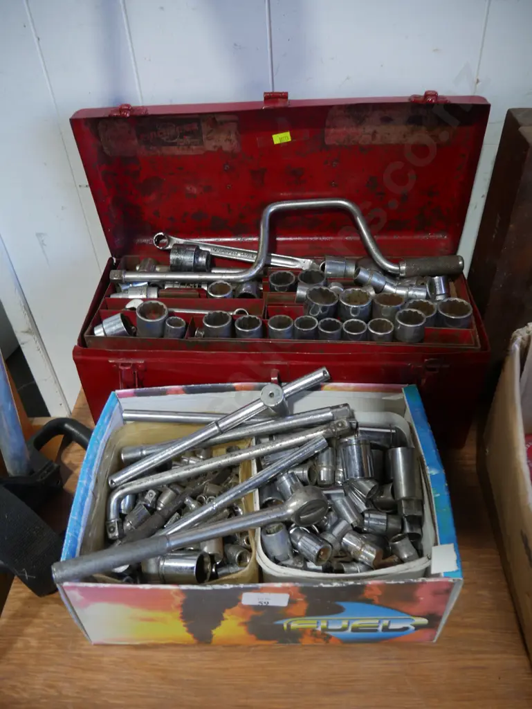 Toolbox and assorted sockets Image 1++