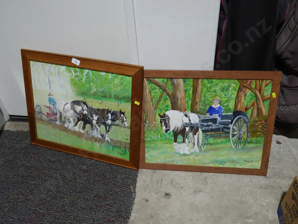 Two horse paintings Image 1++