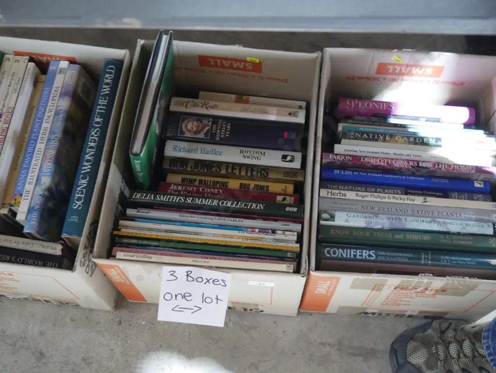 Three boxes of books Image 1++