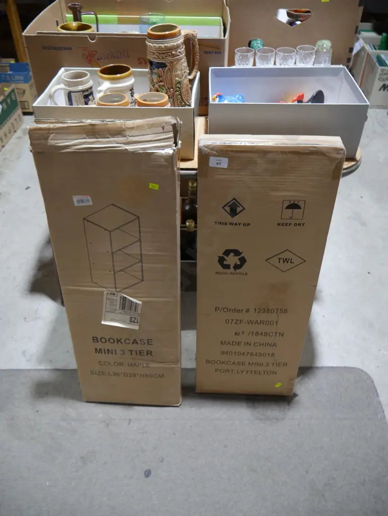 2 mini 3 tier bookcases Image 1++