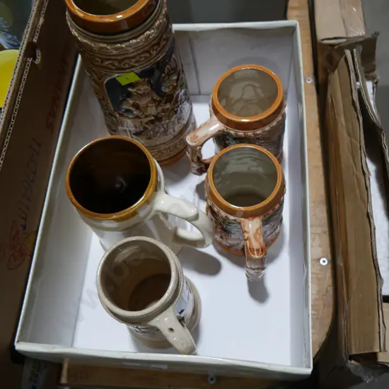 Box of five beer steines