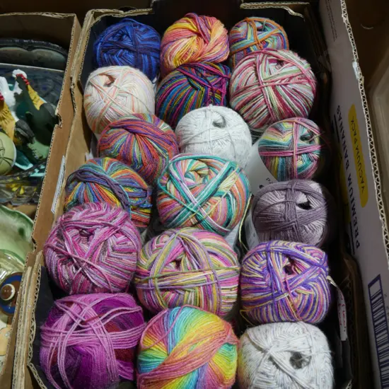 Box of yarn