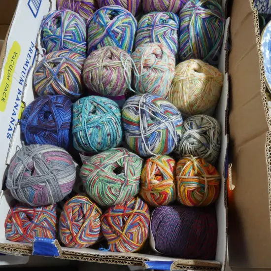 Box of yarn