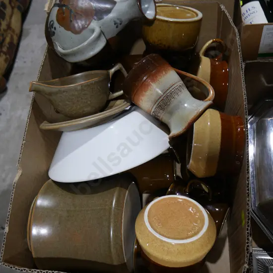 Box of pottery