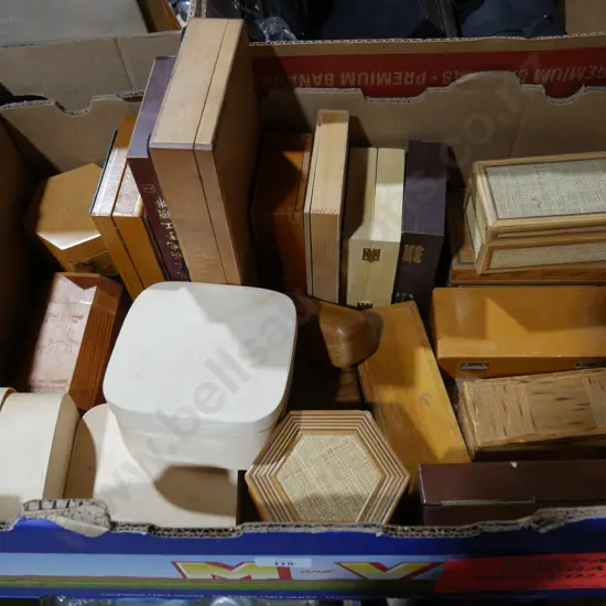 Box of wooden boxes