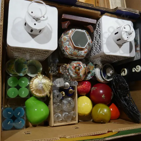 Candles, tea light holders etc