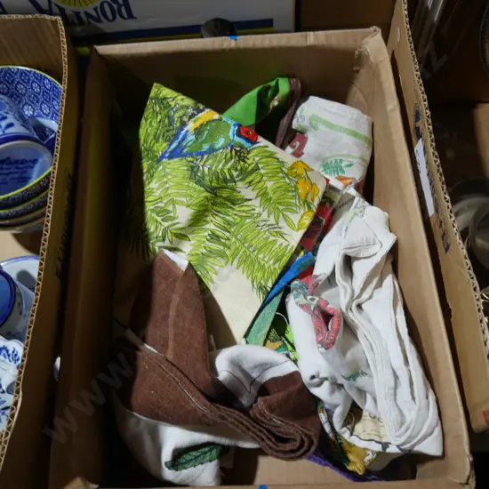 Box of tea towels