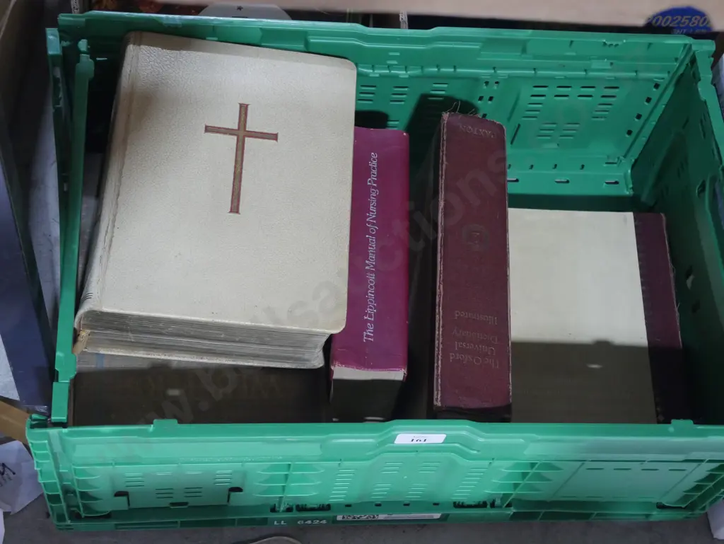 Box of Bibles etc Image 1++