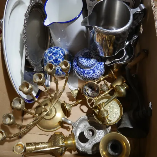 Brassware, jugs etc