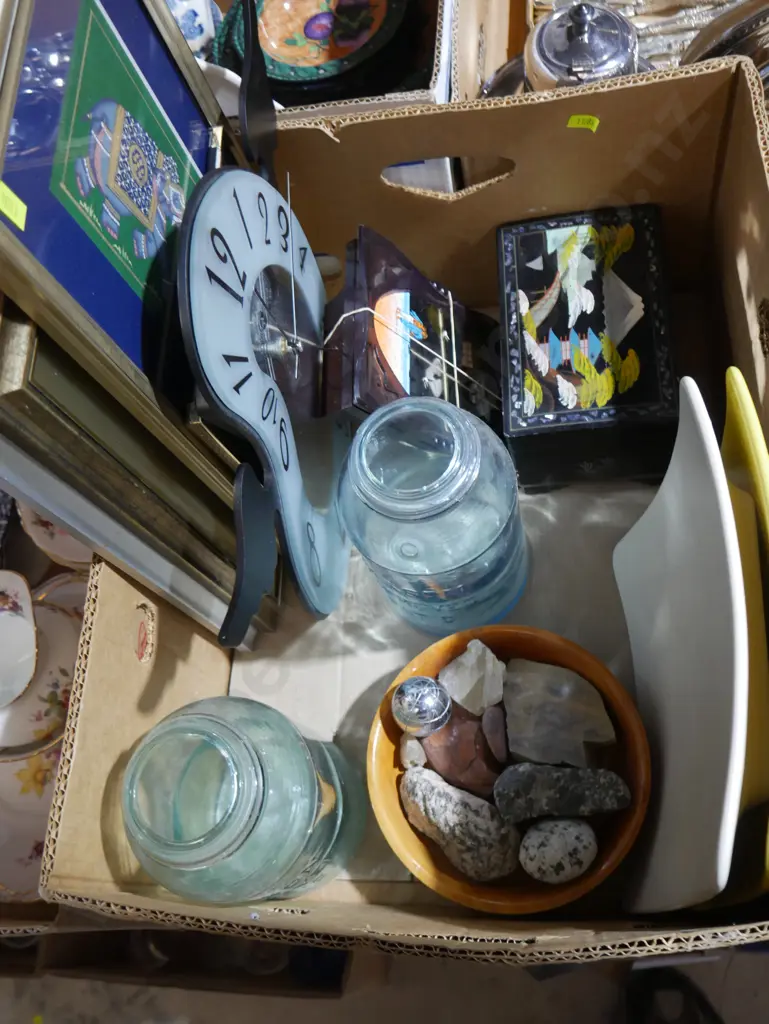 Clock, framed Prints etc Image 1++