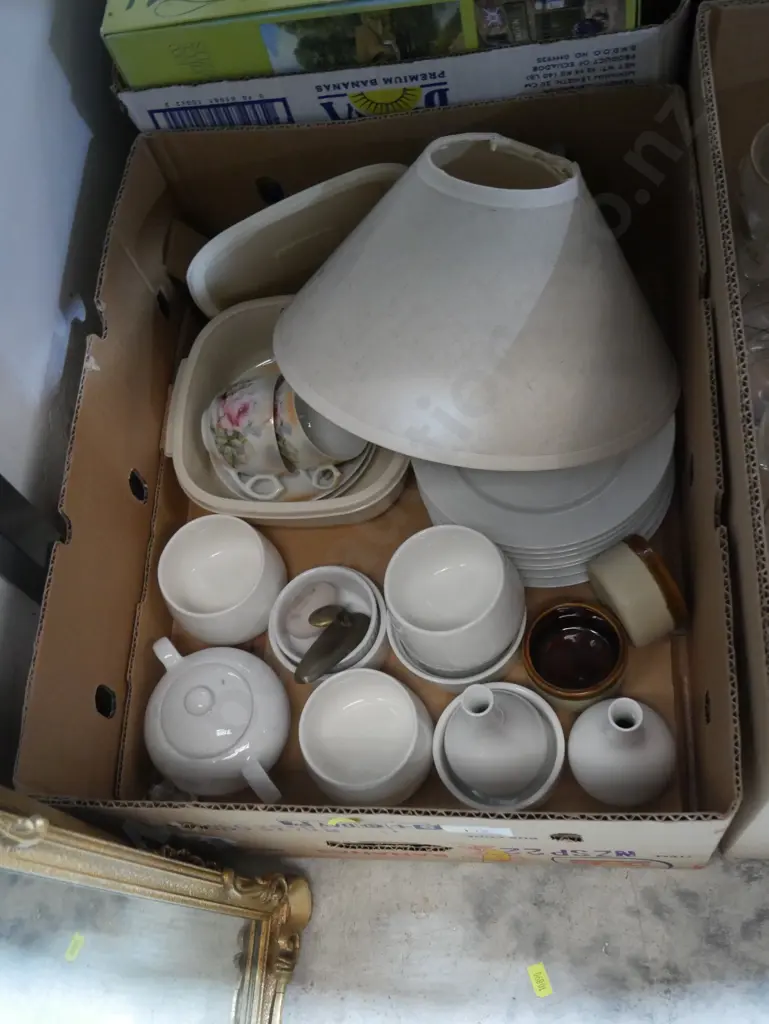 Lamp shade, white plates etc Image 1++