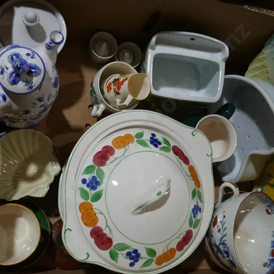 Serving dishes, tea cups etc