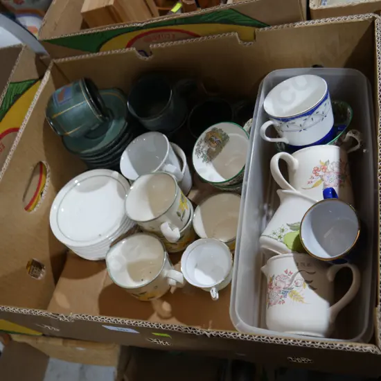 Assorted cups etc