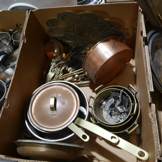 Copper and brassware etc