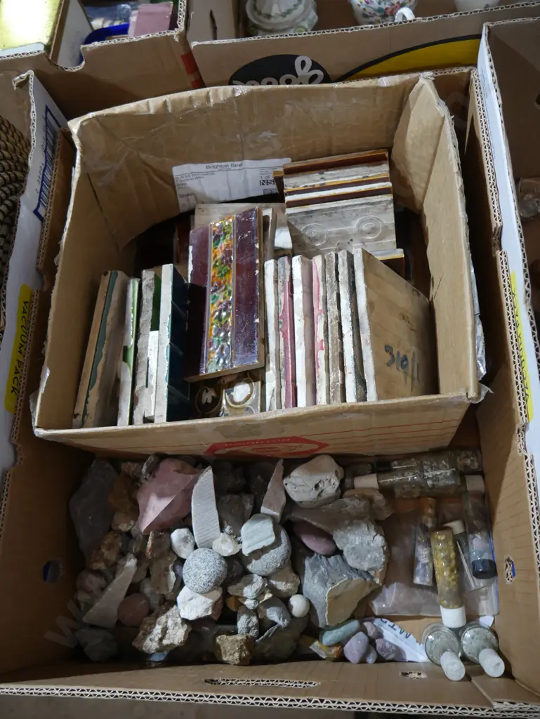 Assorted rocks and tiles Image 1++