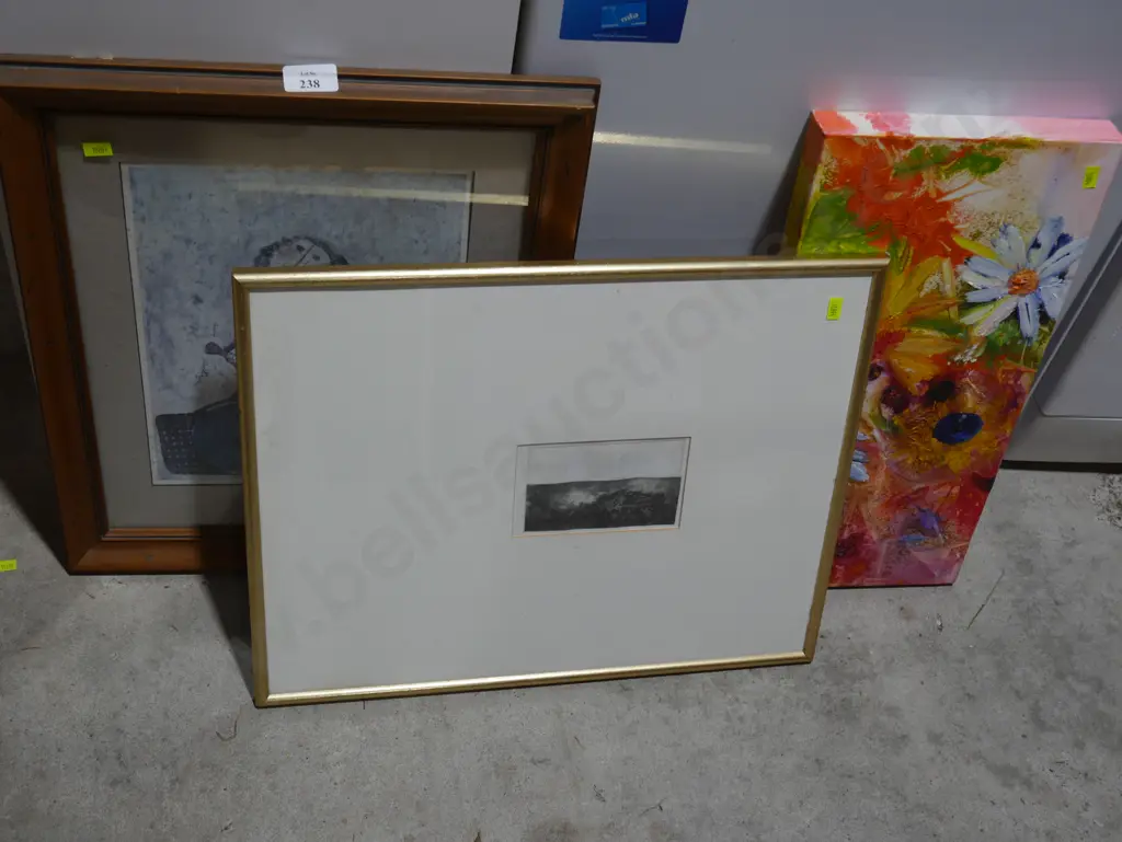 Two framed pictures, painting Image 1++