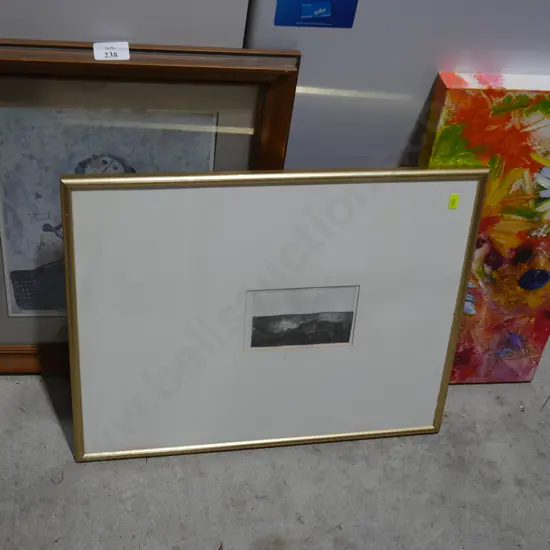 Two framed pictures, painting