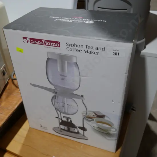 Syphon tea and coffee maker