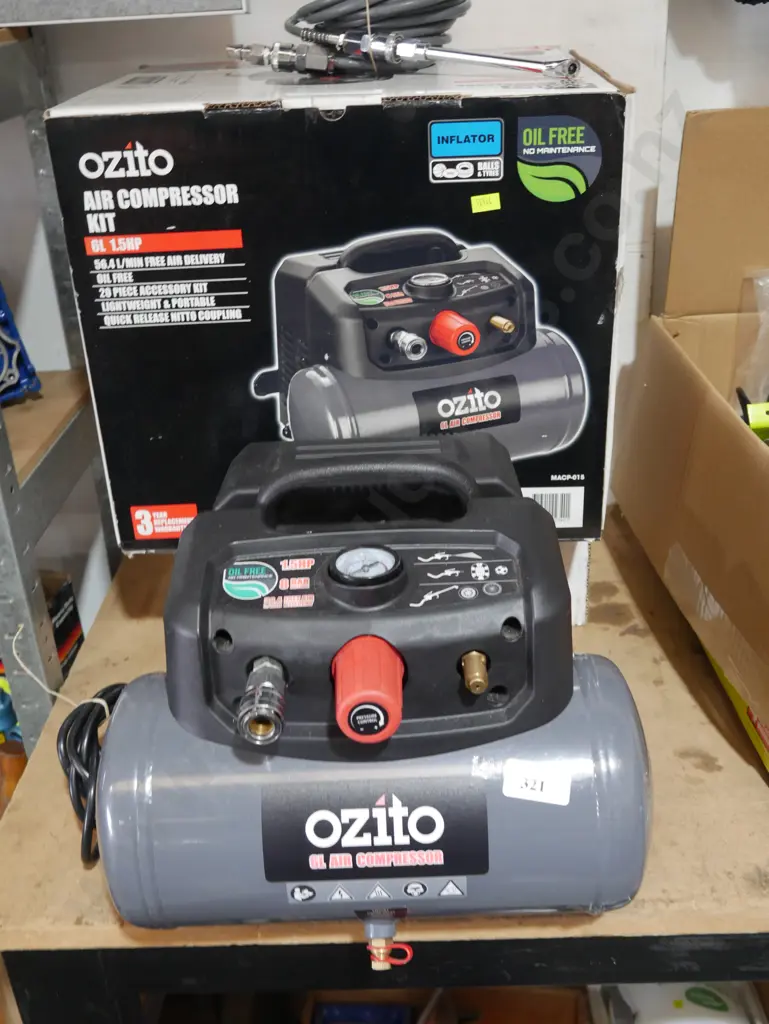 Ozito 6l air compressor Image 1++