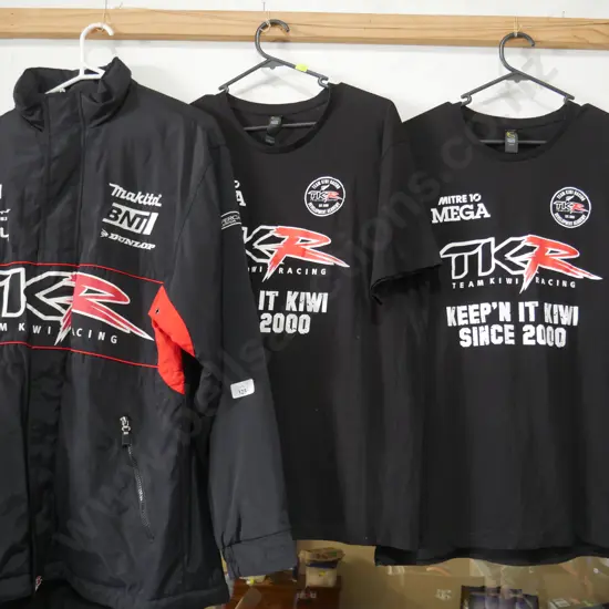 TKR racing T-shirts and jacket