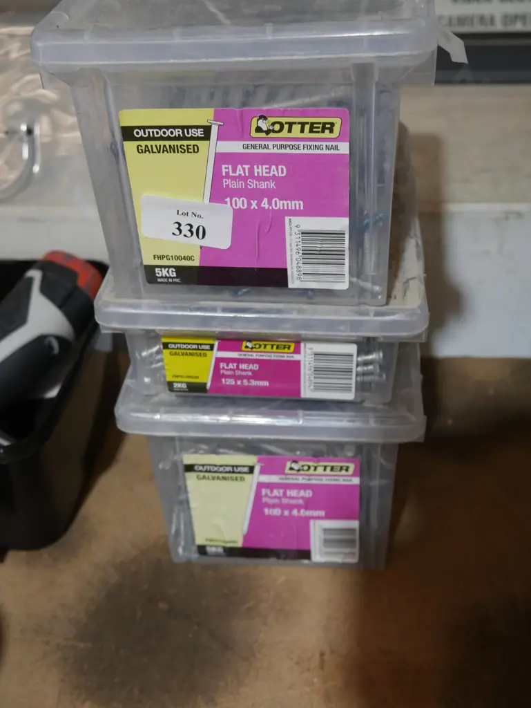 Three containers of nails Image 1++