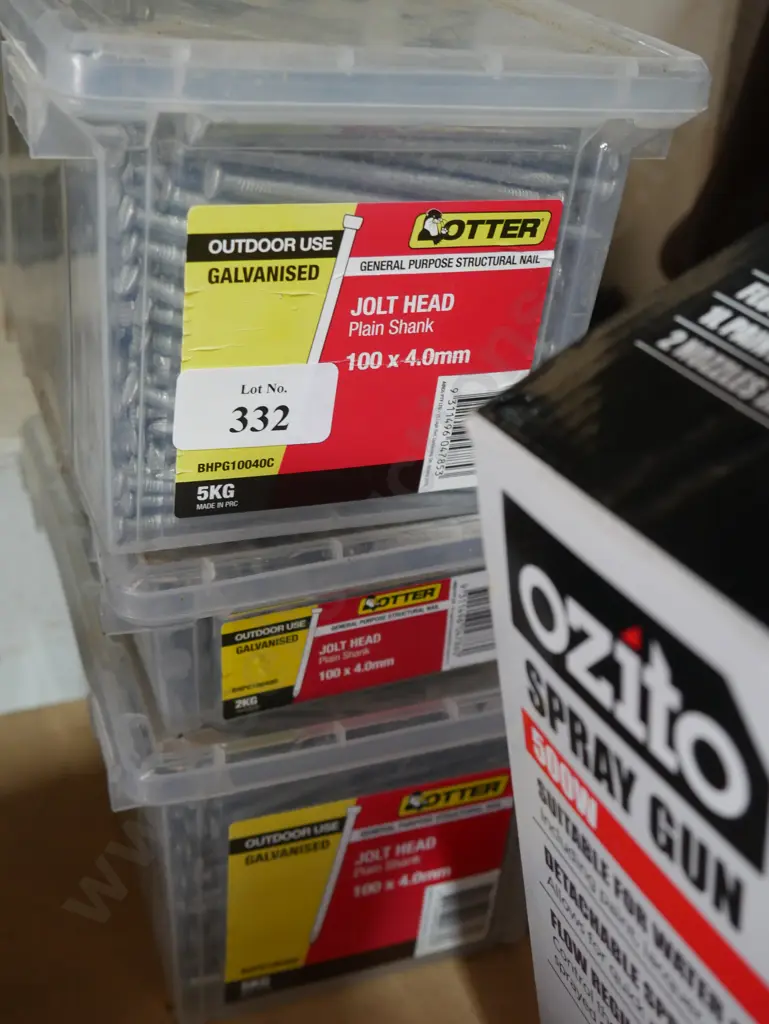 Three containers of nails Image 1++