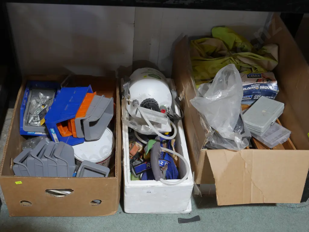 Three boxes of workshop sundries Image 1++
