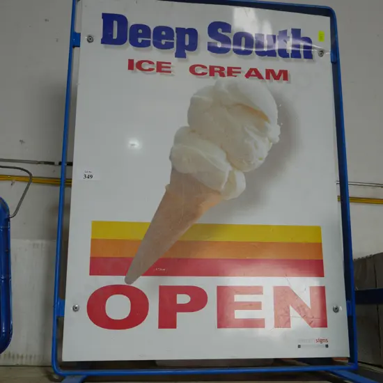 Deep South ice cream sign