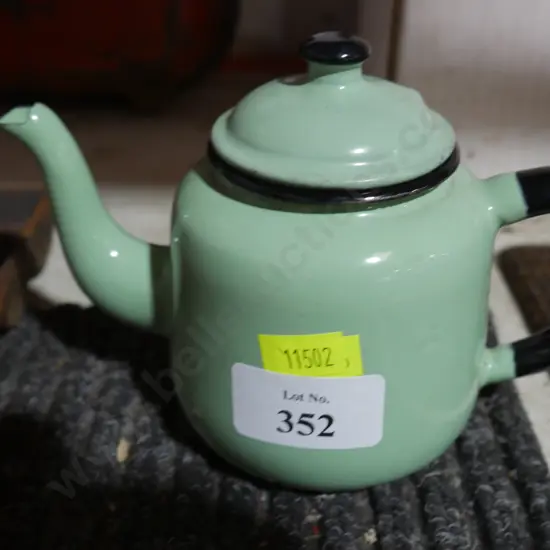 Small enamel teapot