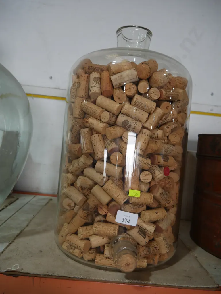 Glass container full of corks Image 1++