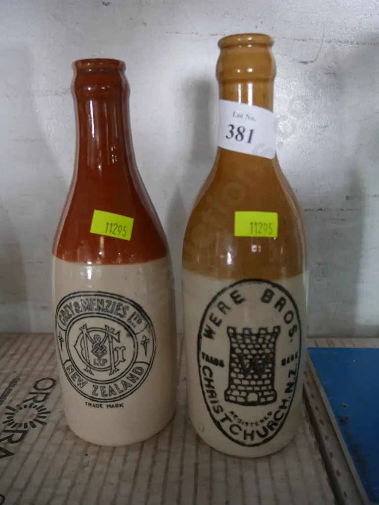 Were Bros, Grey & Menzies ginger beer bottles Image 1++