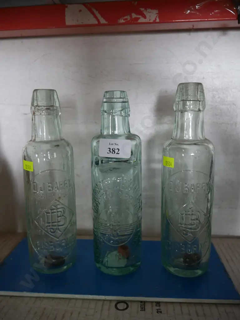 3 glass bottles Gisborne and Wellington Image 1++