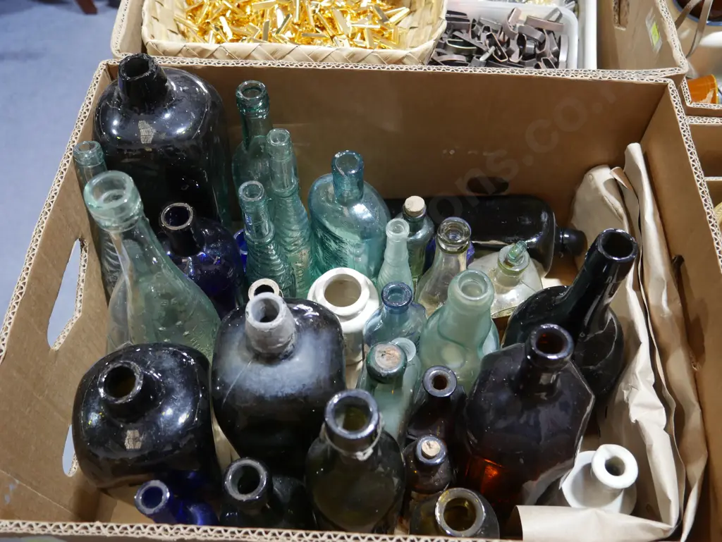 Assorted glass bottles Image 1++