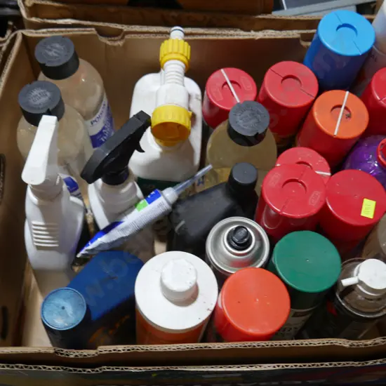 Assorted garage sprays etc