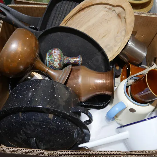 Cast iron frying pans etc