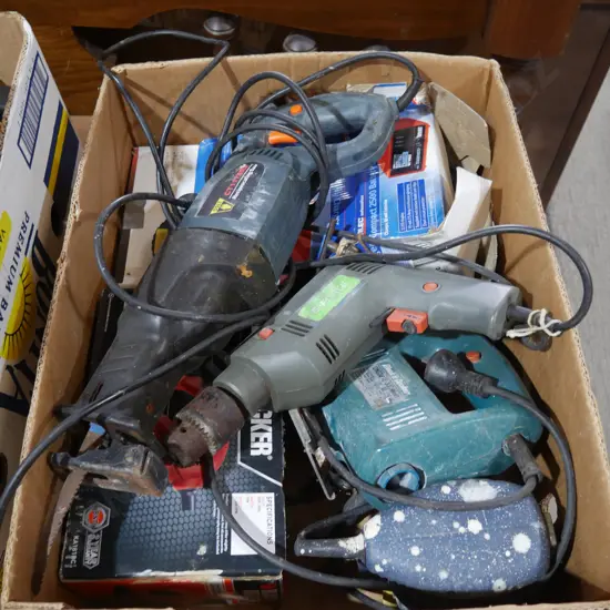 Assorted electric tools etc