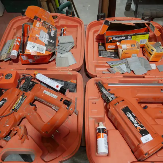Two Paslode nail guns