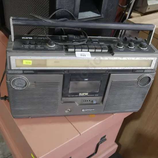 Hitachi portable tape radio player