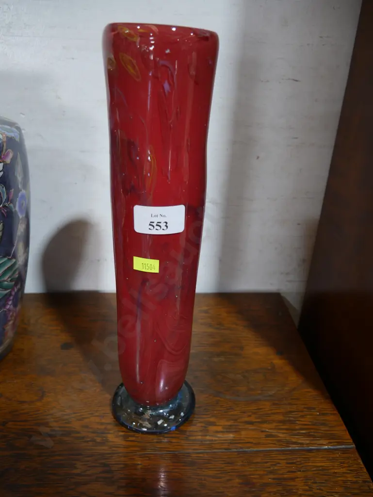 Glass vase signed Image 1++