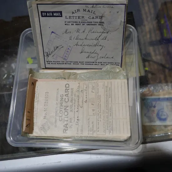 War correspondence etc