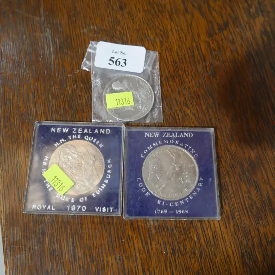 3 New Zealand coins
