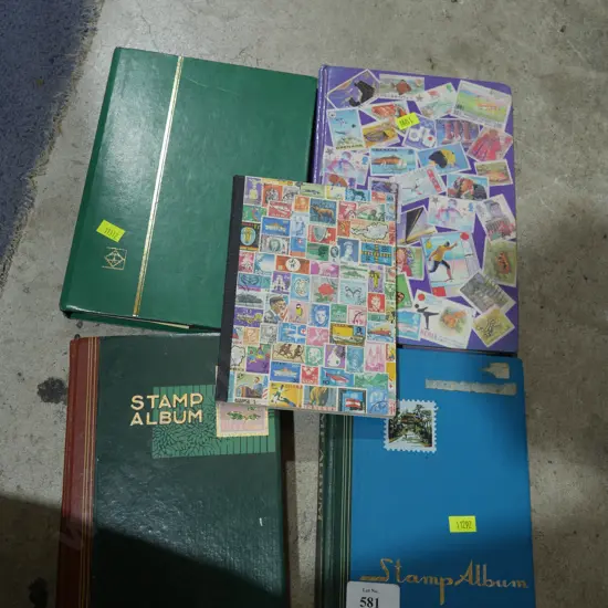 5 stamp albums
