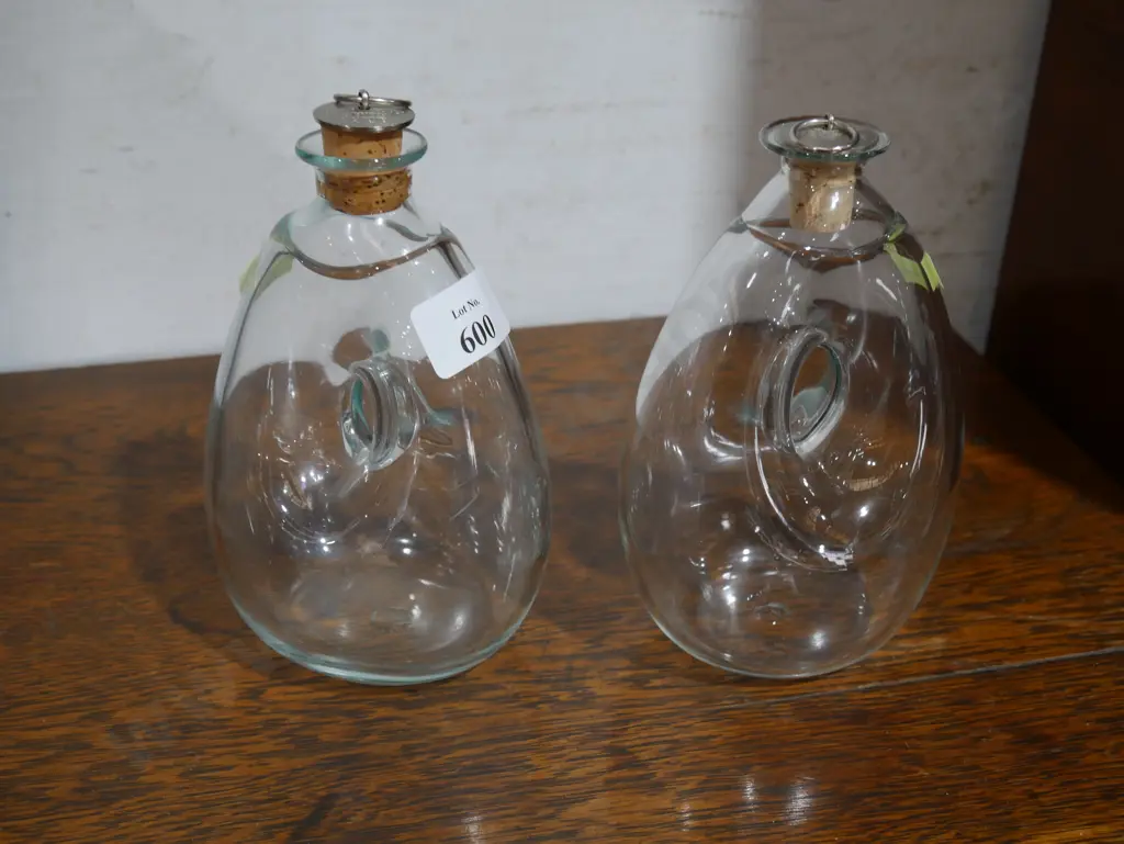 2 Hoglund glass stopped bottles Image 1++