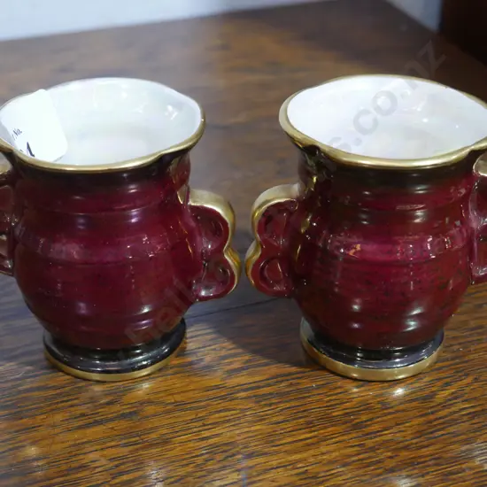 Two small Crown Devon vases