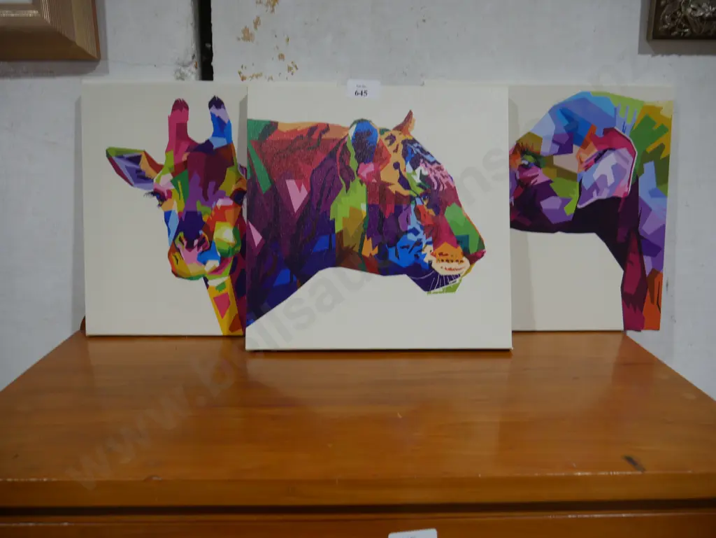 3 artworks colourful Image 1++