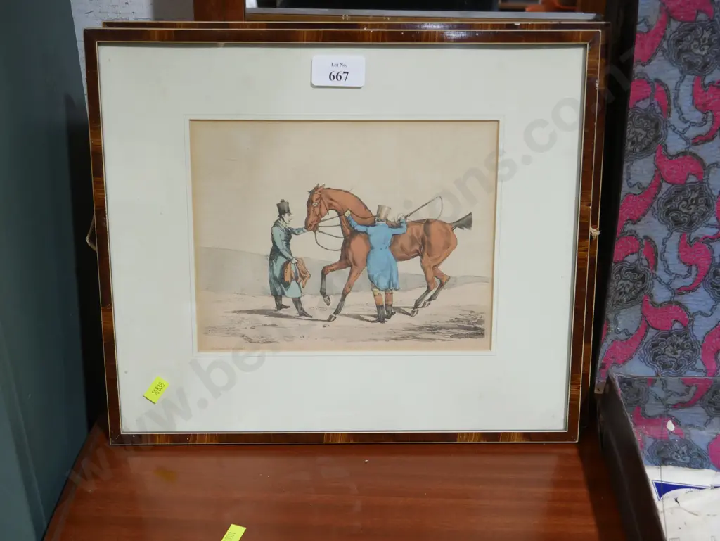 Two framed horse prints Image 1++
