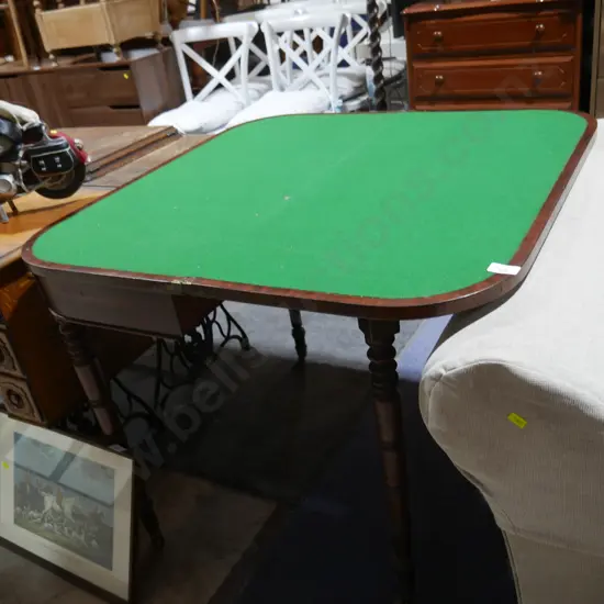 Victorian card table